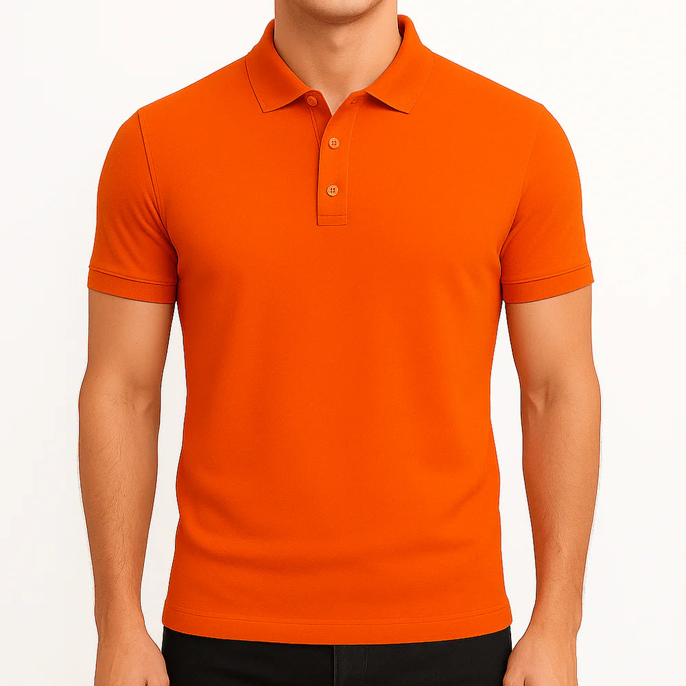 Scolora | Slim Fit Lapel Polo Shirt